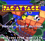 Pac-Attack (USA, Europe) Title Screen